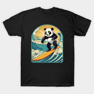 Surfing panda T-Shirt